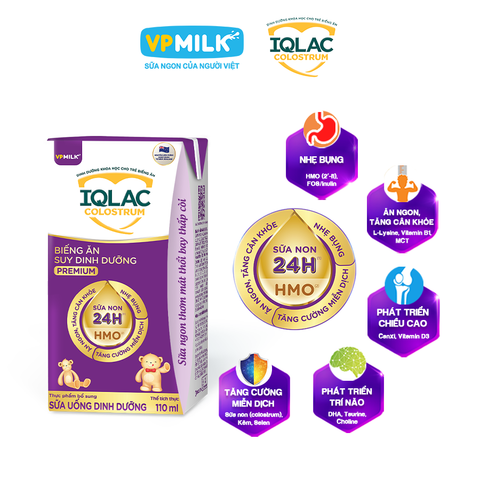 IQLac Colostrum Biếng Ăn Suy Dinh Dưỡng Premium 110ml image