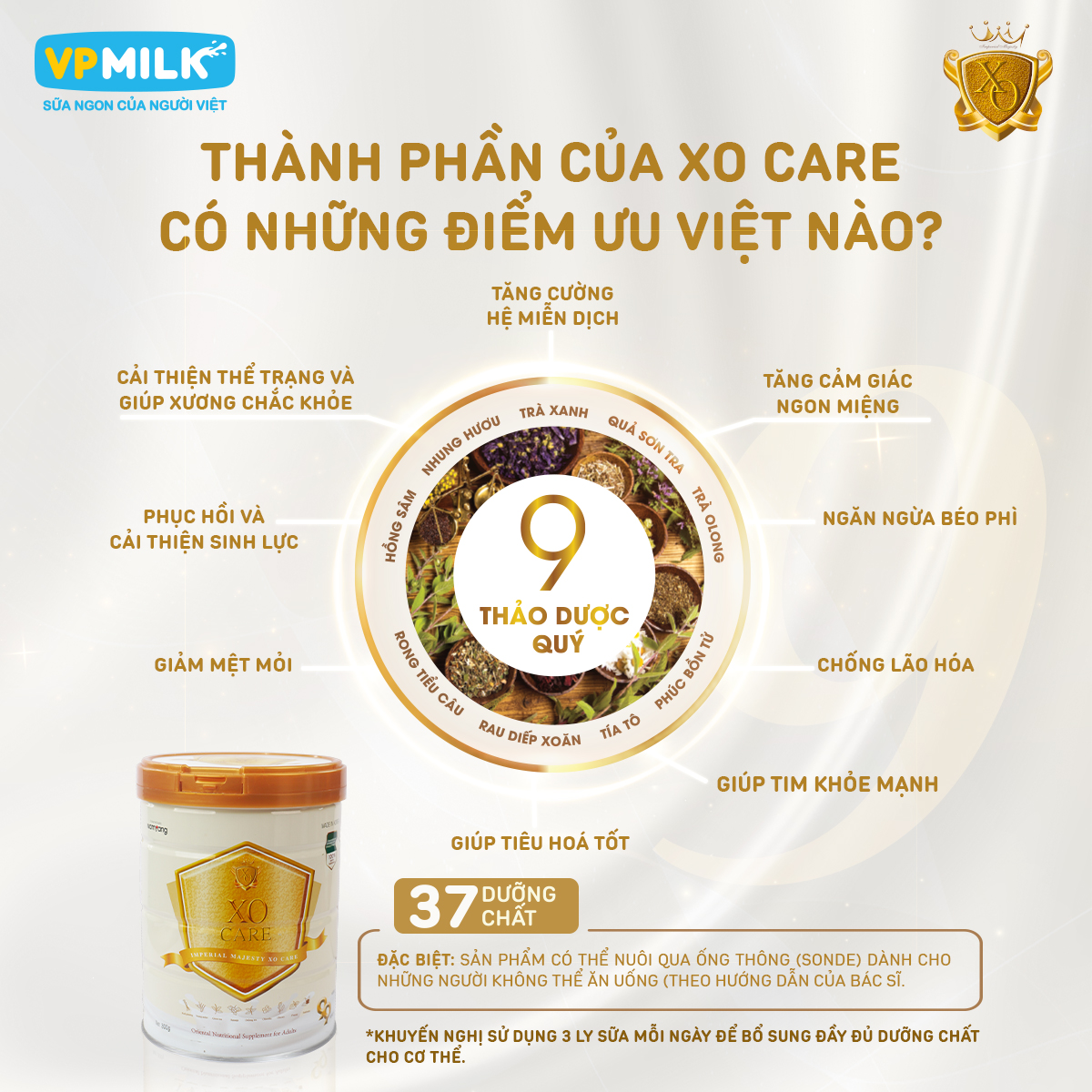 Sữa Bột XO Care 800g image
