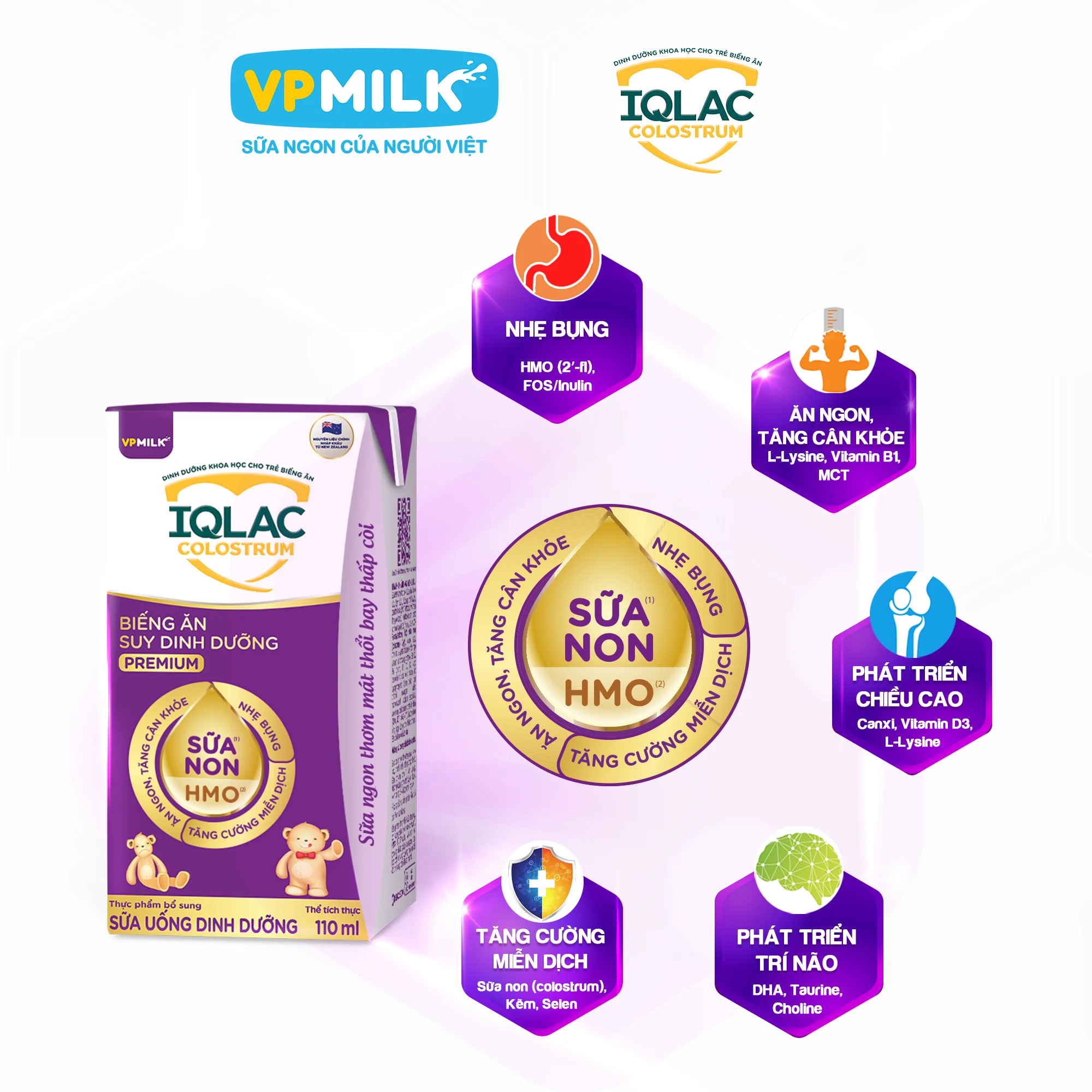 IQLac Colostrum Biếng Ăn Suy Dinh Dưỡng Premium 110ml image