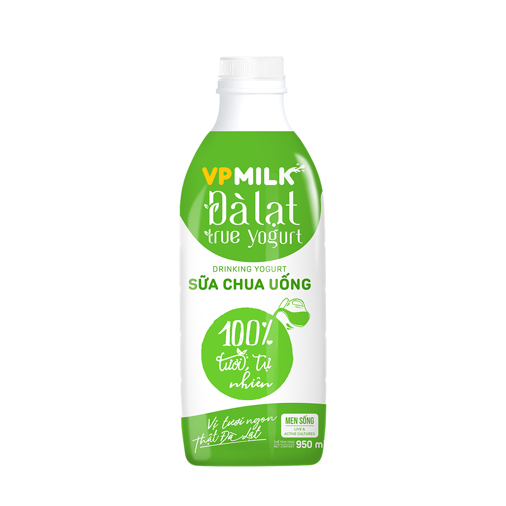 Sữa chua uống VPMilk Đà Lạt True Yogurt 950ml image