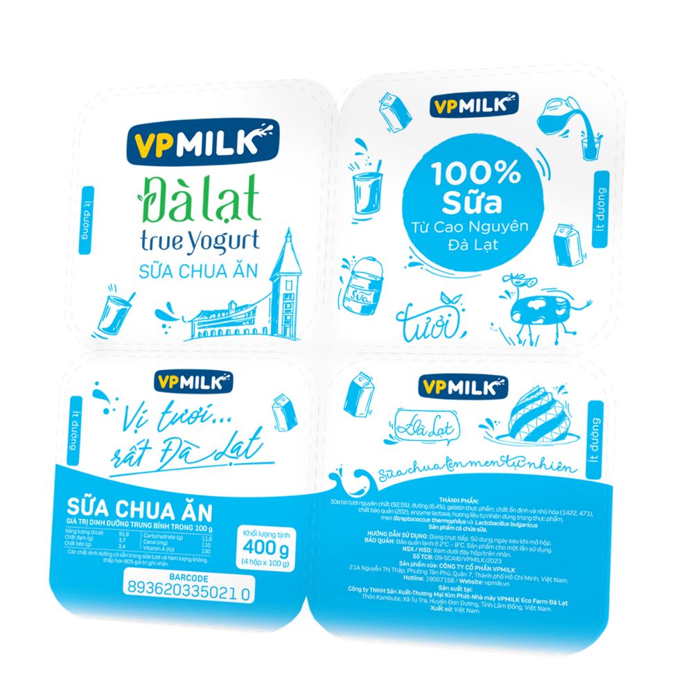 Sữa chua ăn VPMilk Đà Lạt True Yogurt image