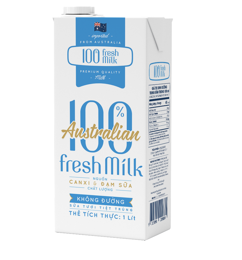 Sữa Tươi Tiệt Trùng Không Đường VPMilk 100% Australian Fresh Milk 1L image